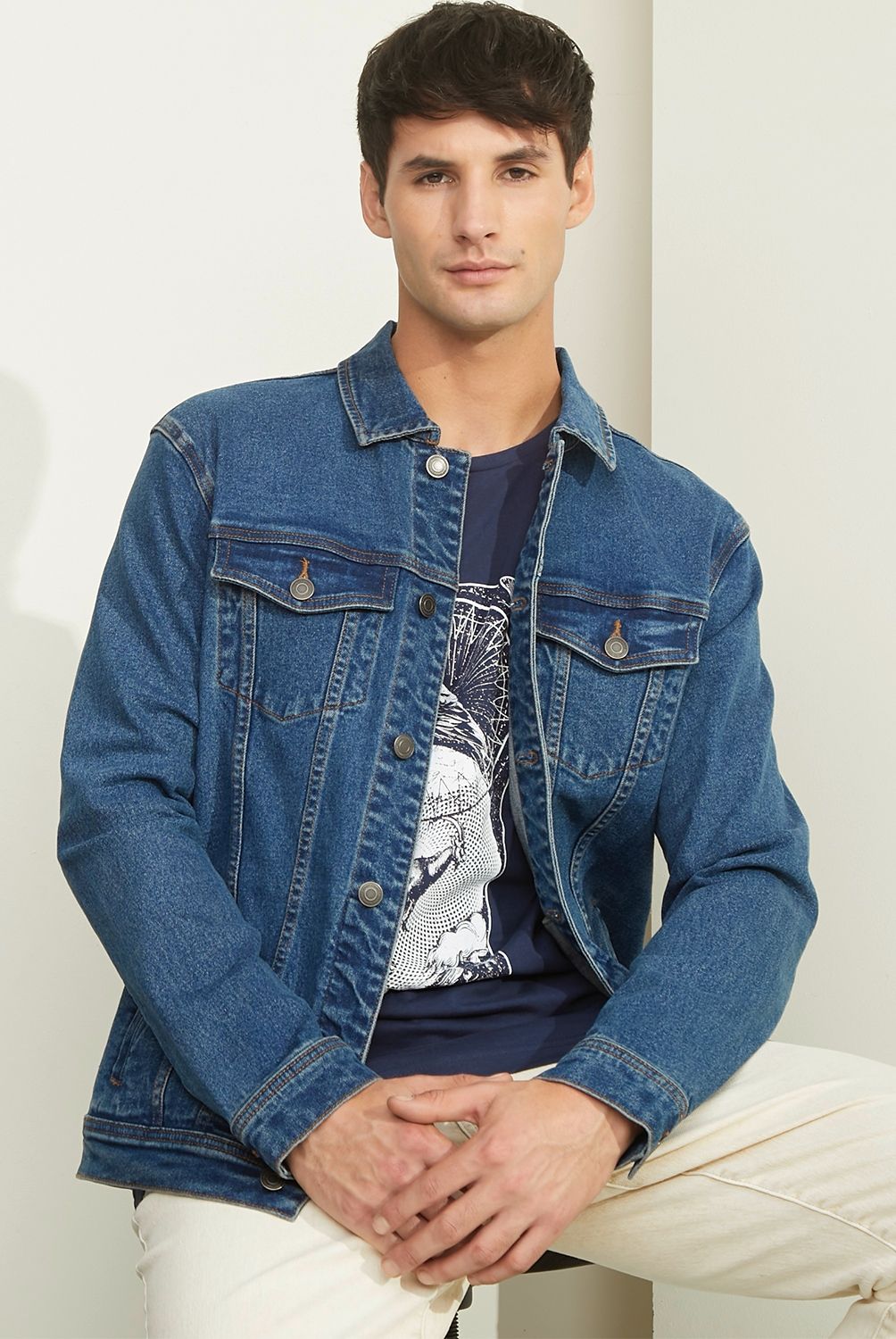 BASEMENT - Chaqueta De Jeans Hombre Basement
