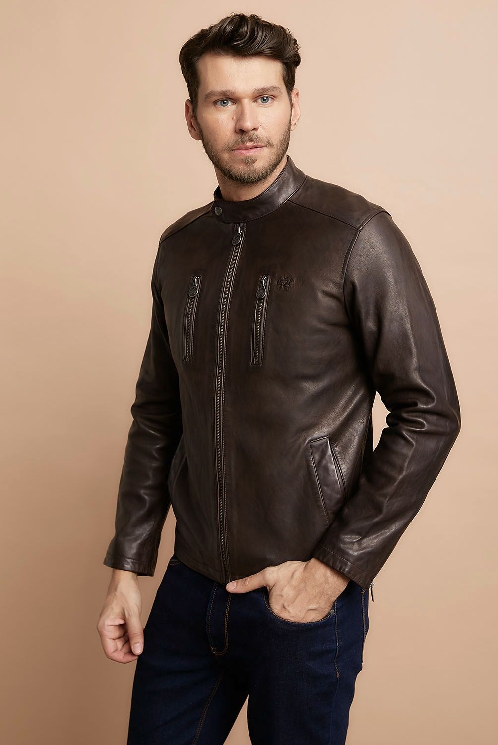 LA MARTINA - Chaqueta 100% Cuero Hombre La Martina