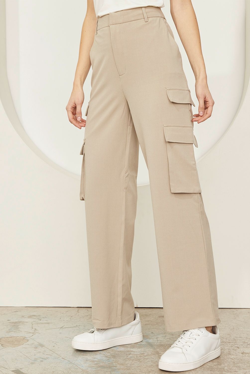 BASEMENT - Basement Pantalón Cargo Tiro Alto Mujer
