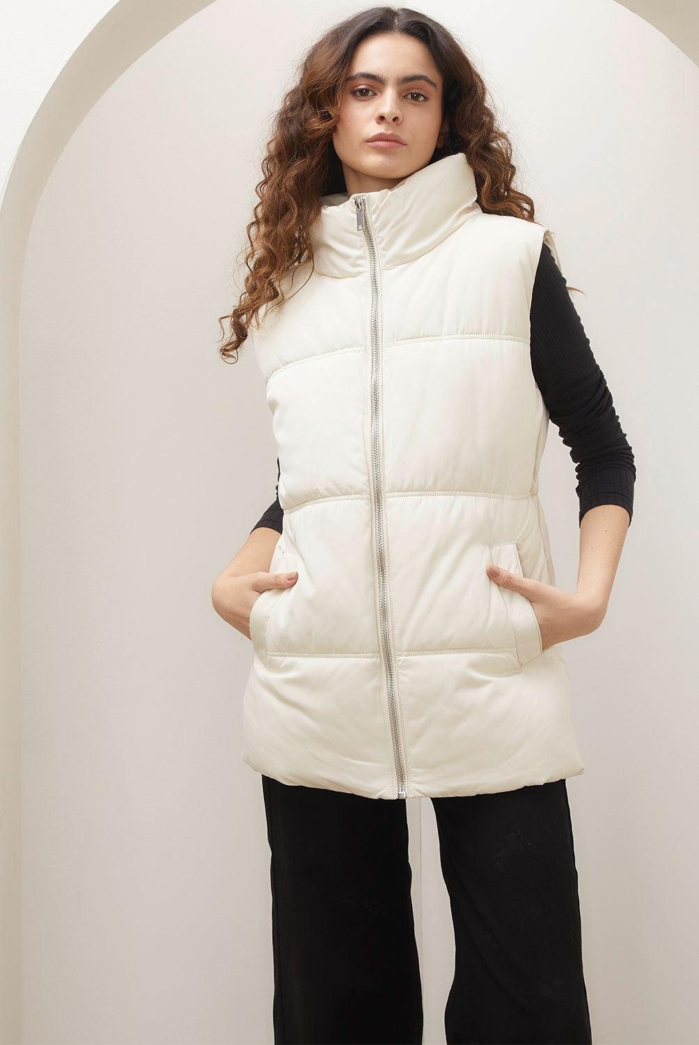 BASEMENT - Basement Parka Sin Mangas Mujer