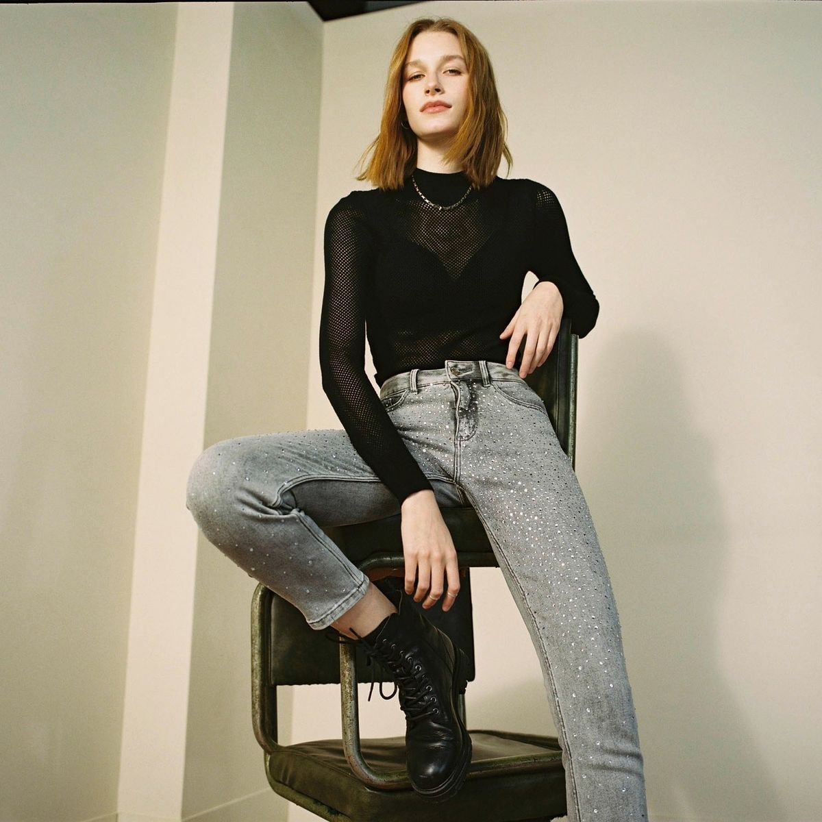 AMERICANINO - Americanino Jeans Straight Tiro Medio Mujer