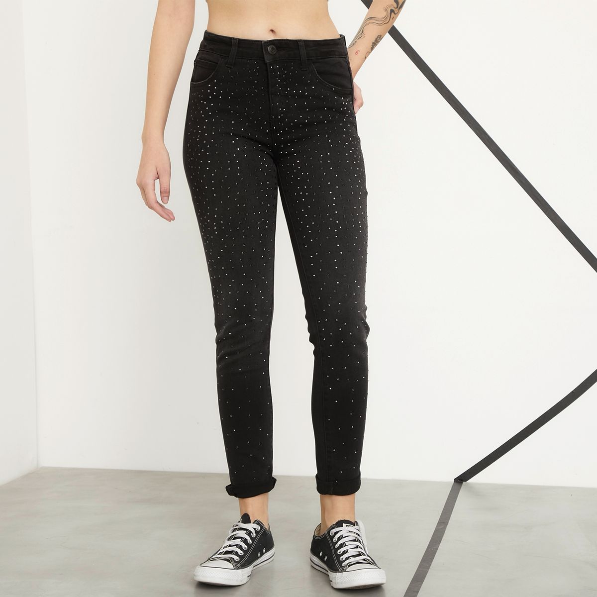 AMERICANINO - Jeans Mom Tiro Alto Mujer Americanino