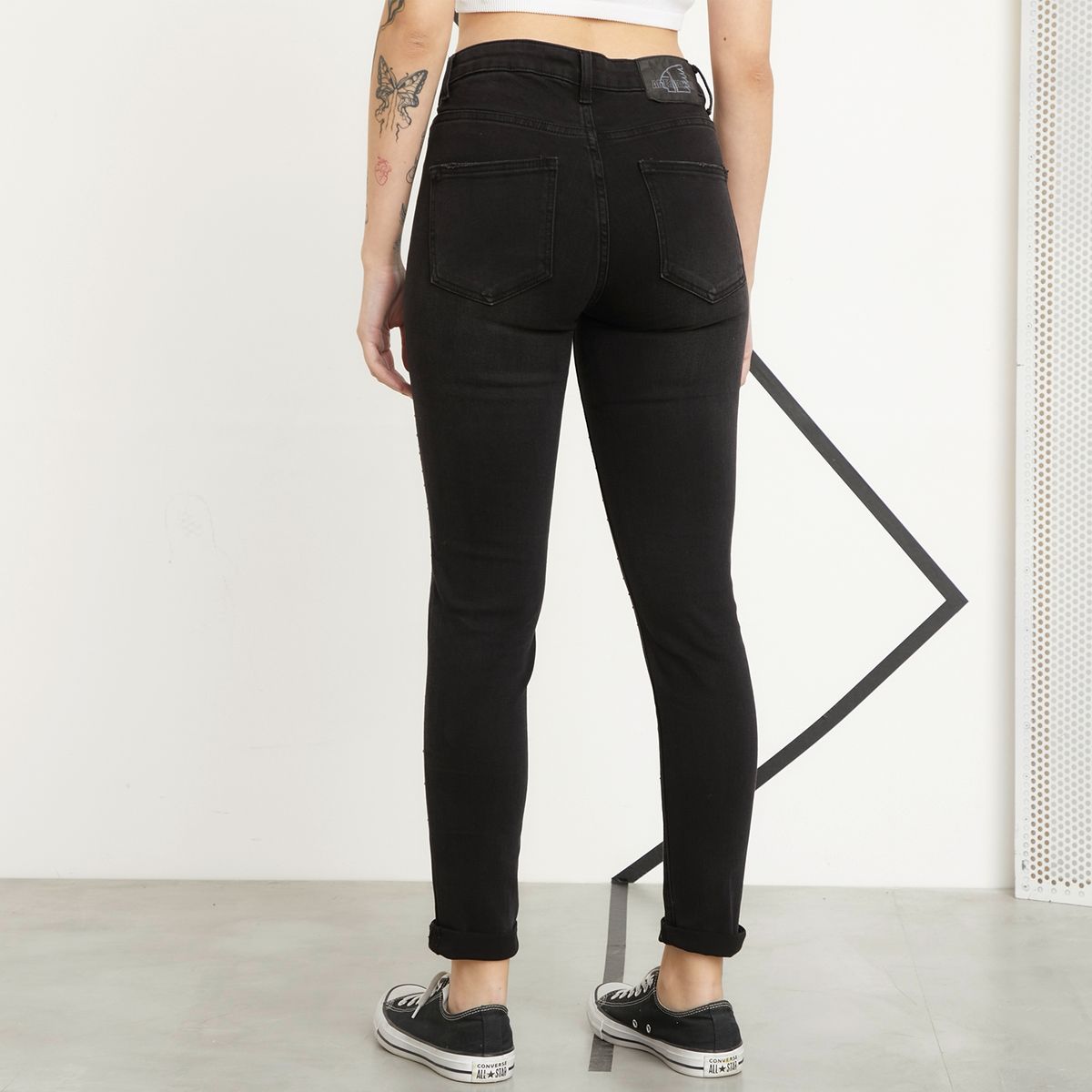 AMERICANINO - Jeans Mom Tiro Alto Mujer Americanino