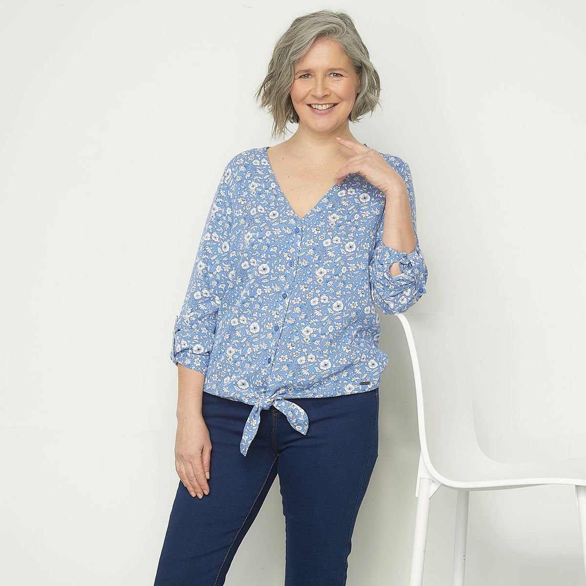 NEWPORT - Blusa Manga Larga Mujer Newport