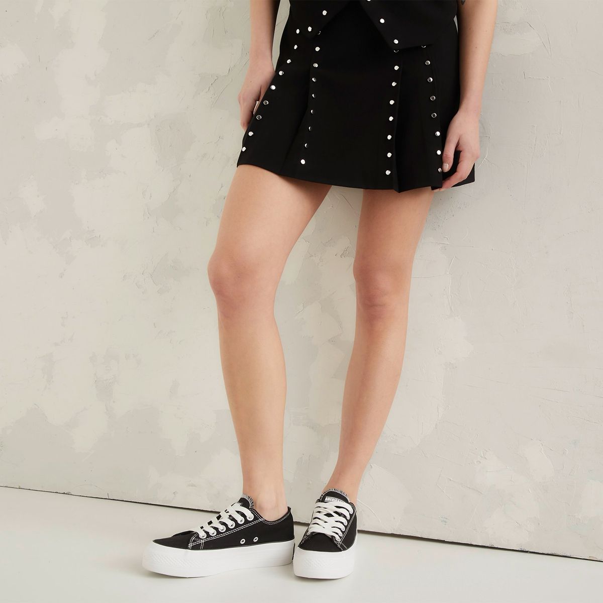 AMERICANINO - Zapatilla Urbanas Americanino con Plataforma para Mujer Negro