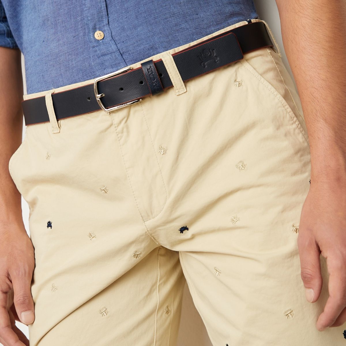 CASCAIS - Cinturón Cuero Hombre Cascais Diseño Liso