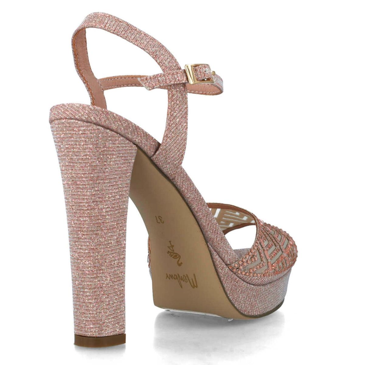 MENBUR - Sandalia Mujer Dorado Menbur