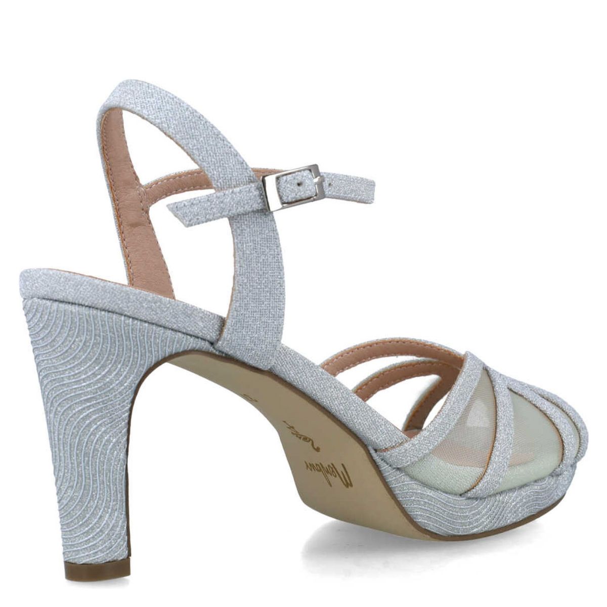 MENBUR - Sandalia Mujer Plateado Menbur