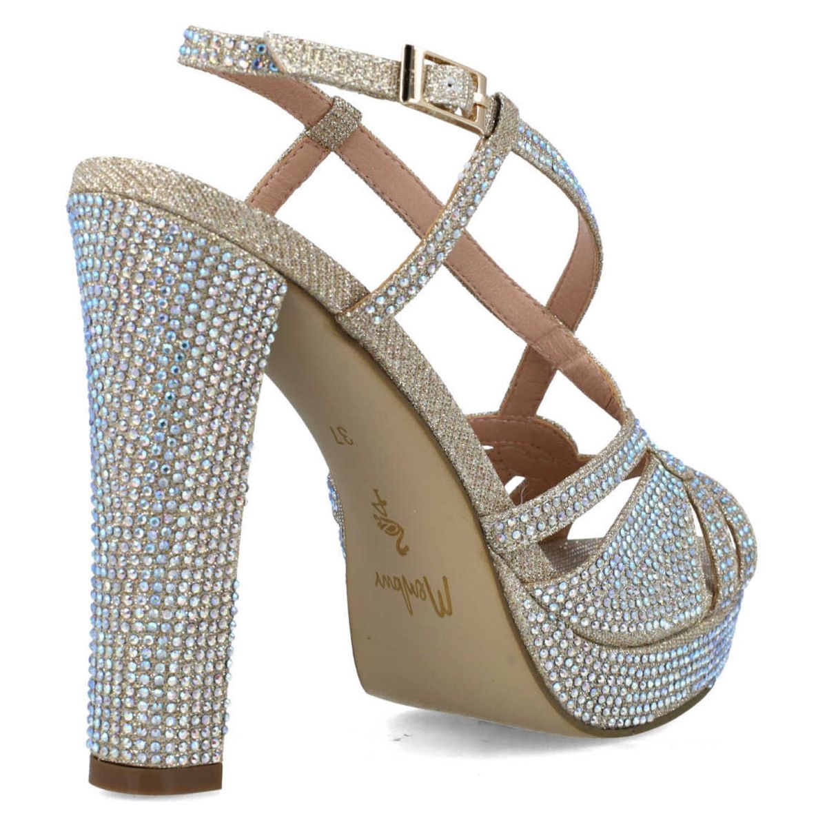 MENBUR - Sandalia  Mujer Dorado Menbur