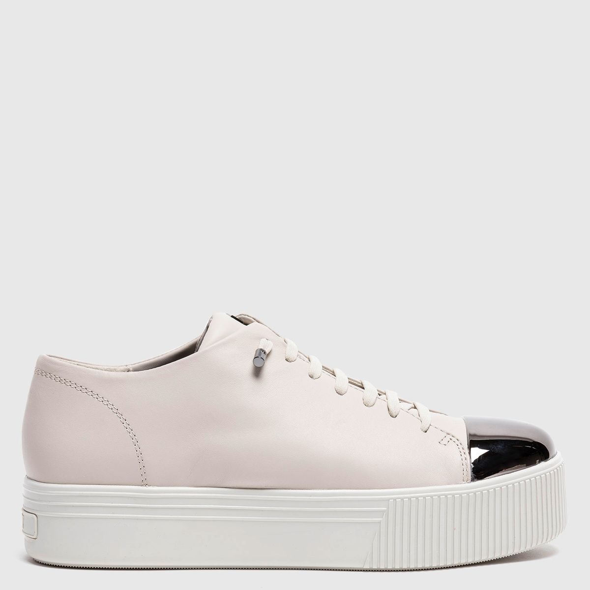 DKNY - Zapatilla Urbana Mujer Cuero Beige DKNY