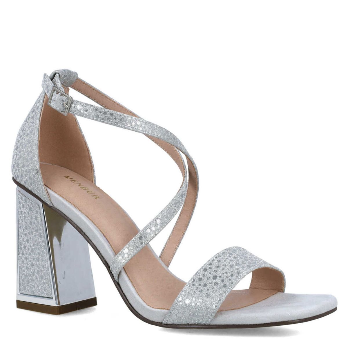 MENBUR - Sandalia Mujer Plateado Menbur