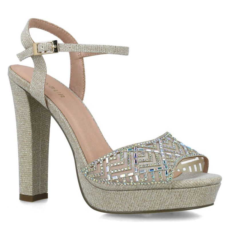 MENBUR - Sandalia Mujer Dorado Menbur