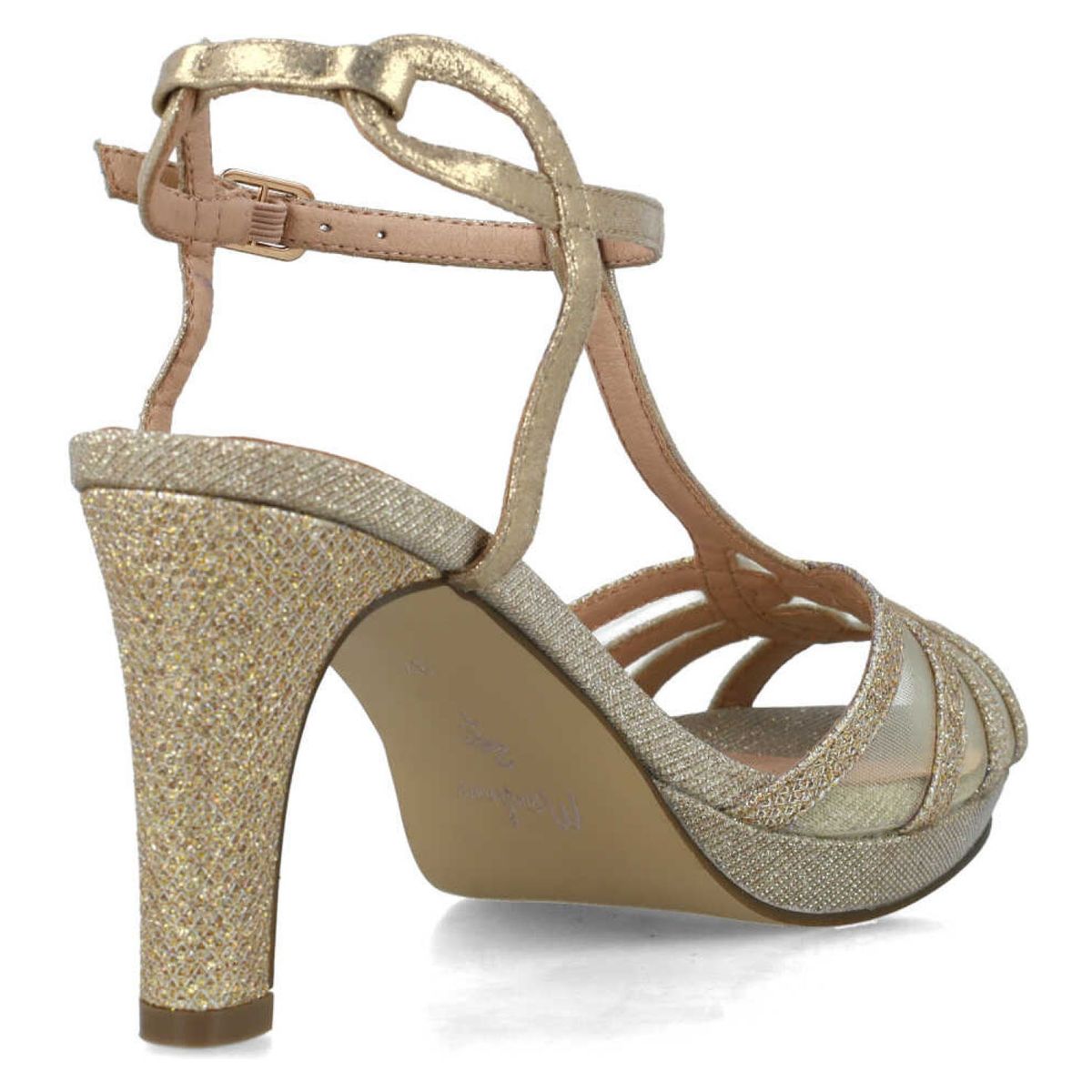 MENBUR - Sandalia Mujer Dorado Menbur