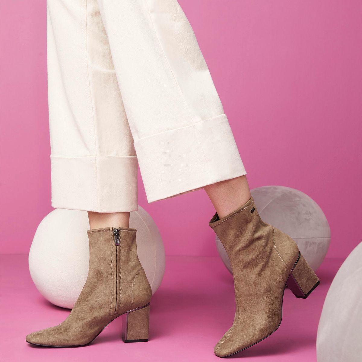 DKNY - Botín Mujer Café DKNY