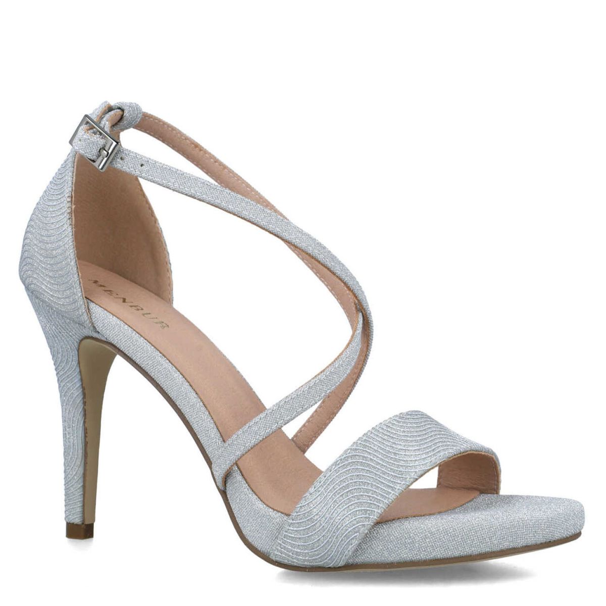 MENBUR - Sandalia Mujer Plateado Menbur