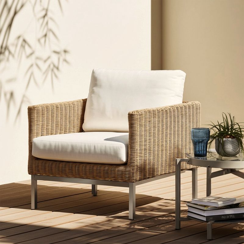 BASEMENT HOME - Sofá De Terraza Gobi Beige 1 Cuerpo
