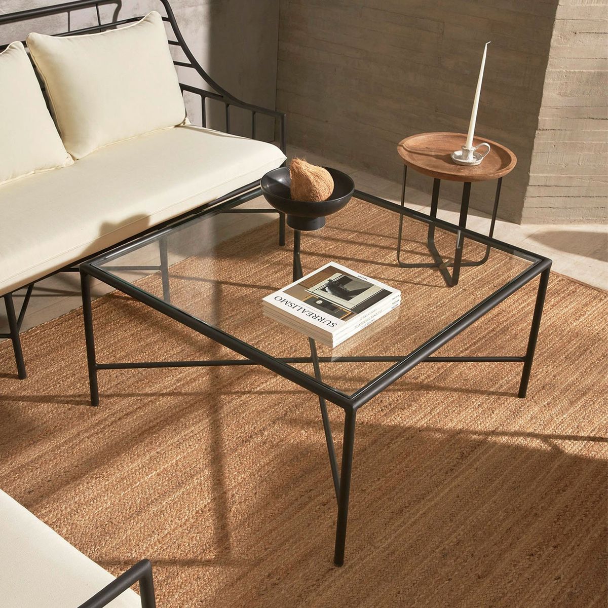 BASEMENT HOME - Mesa de Centro Saint Trop Vidrio Basement Home