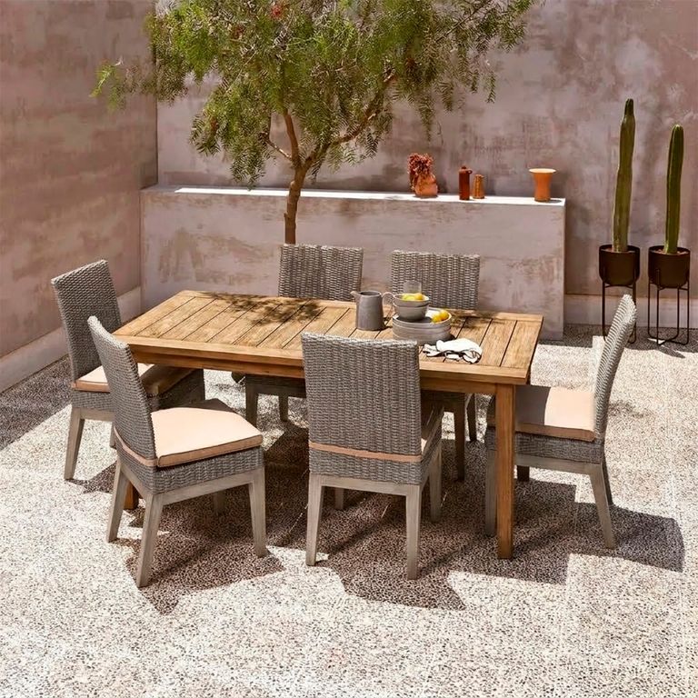 Par De Sillas De Comedor Terraza Kawaii Rattan