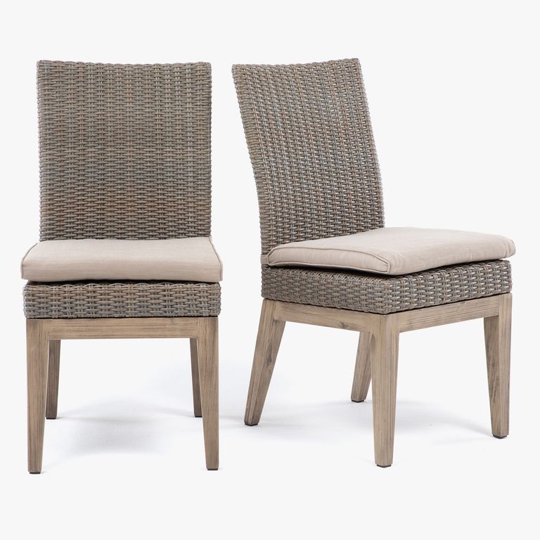 Par De Sillas De Comedor Terraza Kawaii Rattan