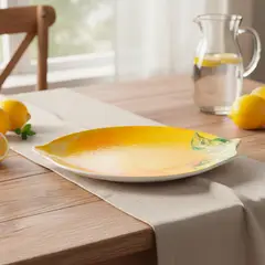 BASEMENT HOME - Plato Limón 27 Cm Melamina Verduras Mel