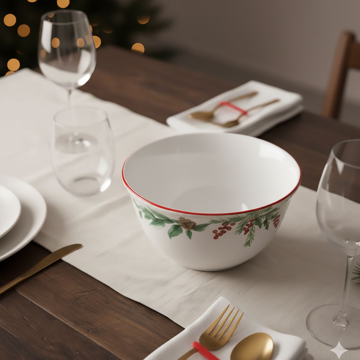 ROBERTA ALLEN - Bowl 16 Cm Muérdago Navidad Roberta Allen