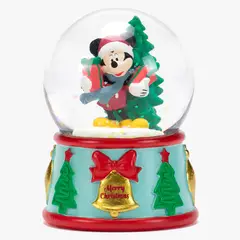 DISNEY - Burbuja Mickey 6.7X9.5X6.7 cm Bola de Nieve Adorno Decoración Navidad