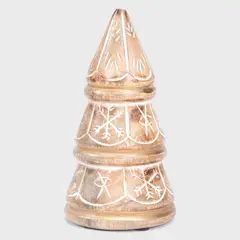 MICA - Adorno Árbol Navidad Madera 20 Cm