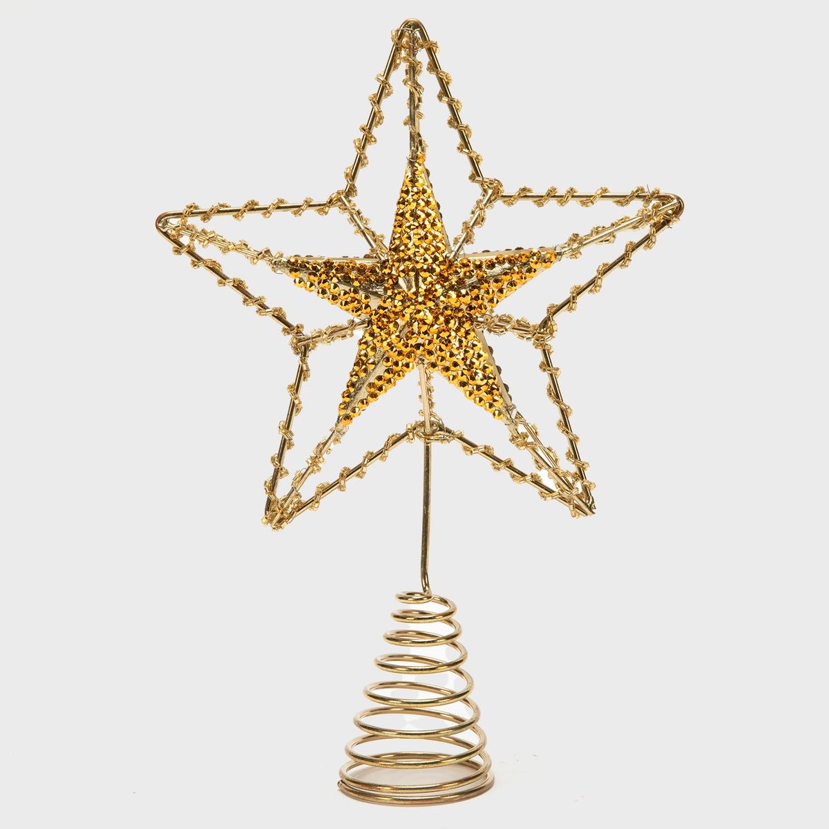 MICA - Adorno Árbol Navidad Punta Estrella 26X18 Cm Mica