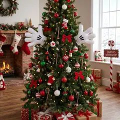 DISNEY - Manos Mickey Topper para la Punta del Árbol 26X30 cm Adorno Pino Navidad Mica