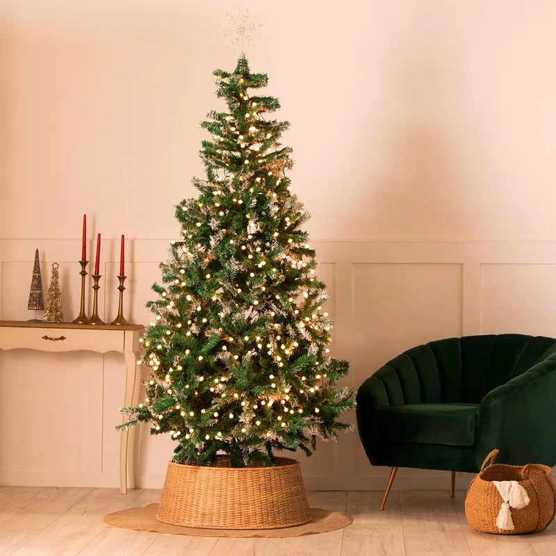 MICA - Árbol De Navidad Con Nieve 210 Cm Mica
