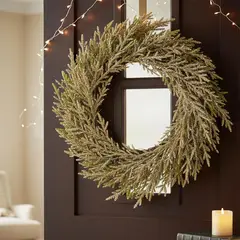 MICA - Corona de Navidad Glitter 56 cm Adorno Decoración