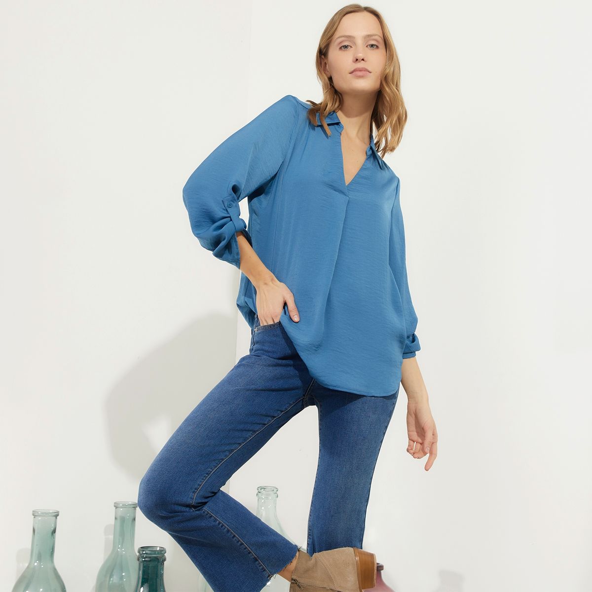 UNIVERSITY CLUB - Blusa Manga Larga Mujer University Club