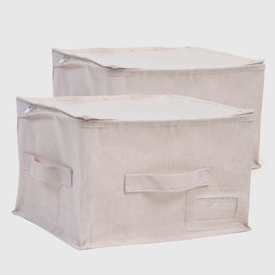 Imagen 2 del producto Set 2 Canastos Con Cierre Canvas S