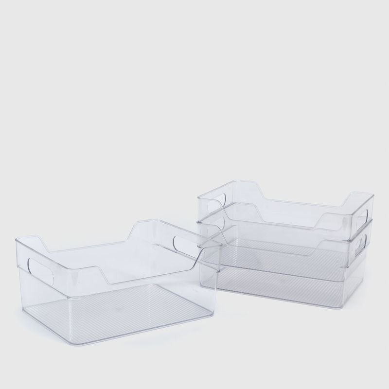 MICA - Caja Organizadora Alta Mica Transparente para Dormitorio