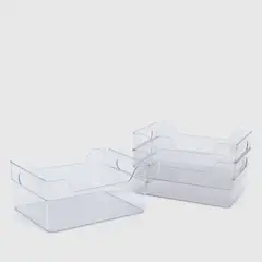 MICA - Caja Organizadora Alta Transparente para Dormitorio