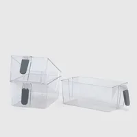 Organizador De Refrigerador Transparente Con Manilla