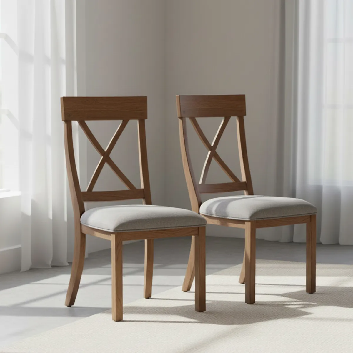 ROBERTA ALLEN - Par de Sillas Comedor Windville Cruz Roberta Allen