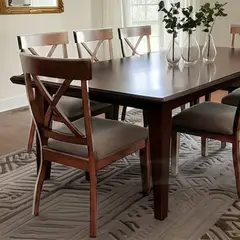 ROBERTA ALLEN - Silla de Comedor Windville Cruz Tapizada en Poliéster