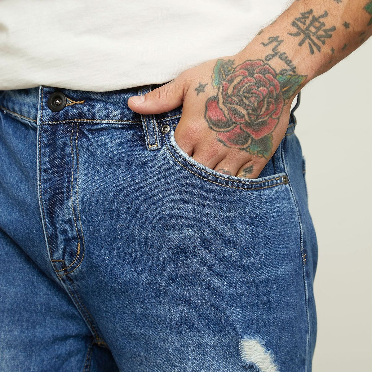 MOSSIMO - Short Bermuda Denim Hombre Mossimo