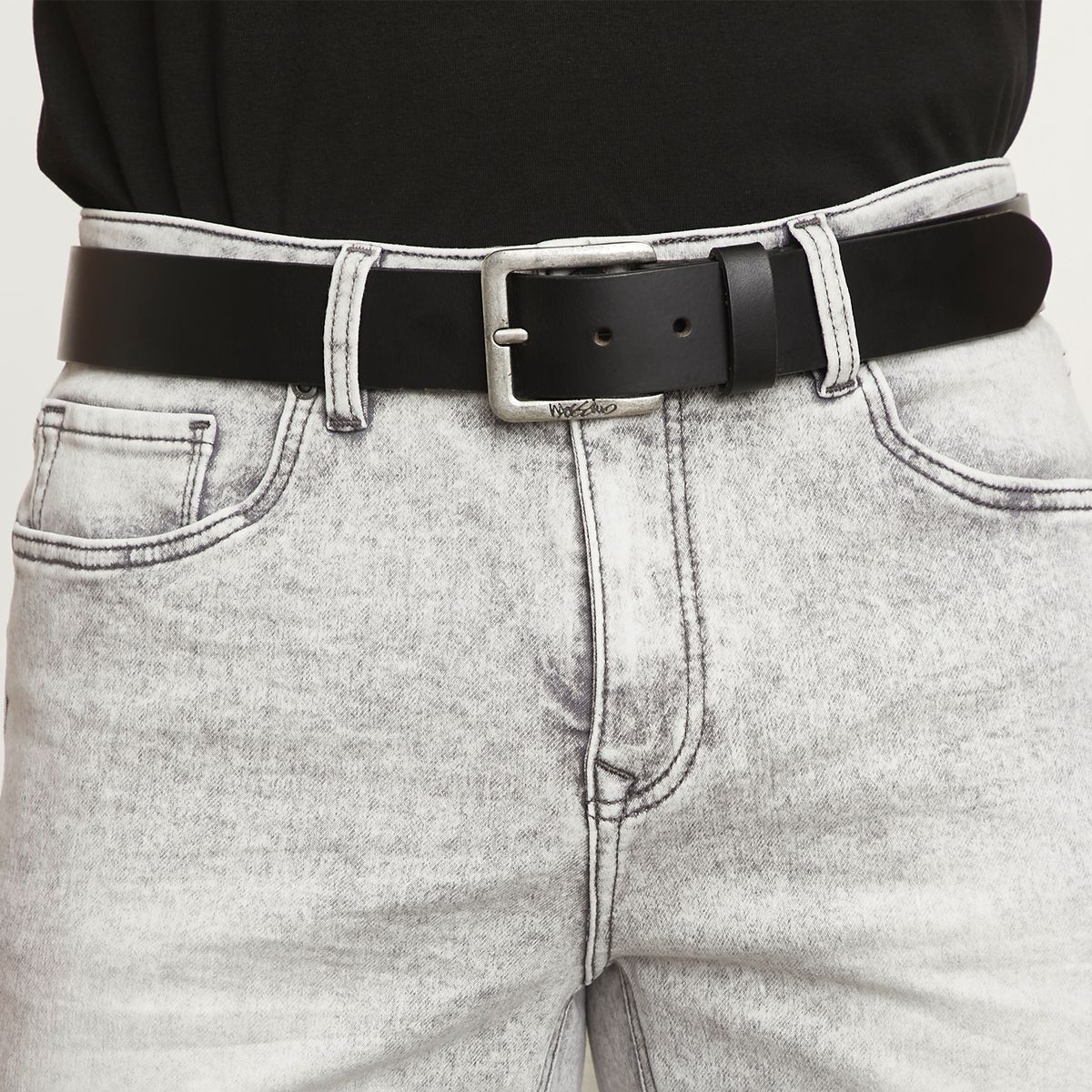 MOSSIMO - Cinturón De Cuero Hombre Mossimo