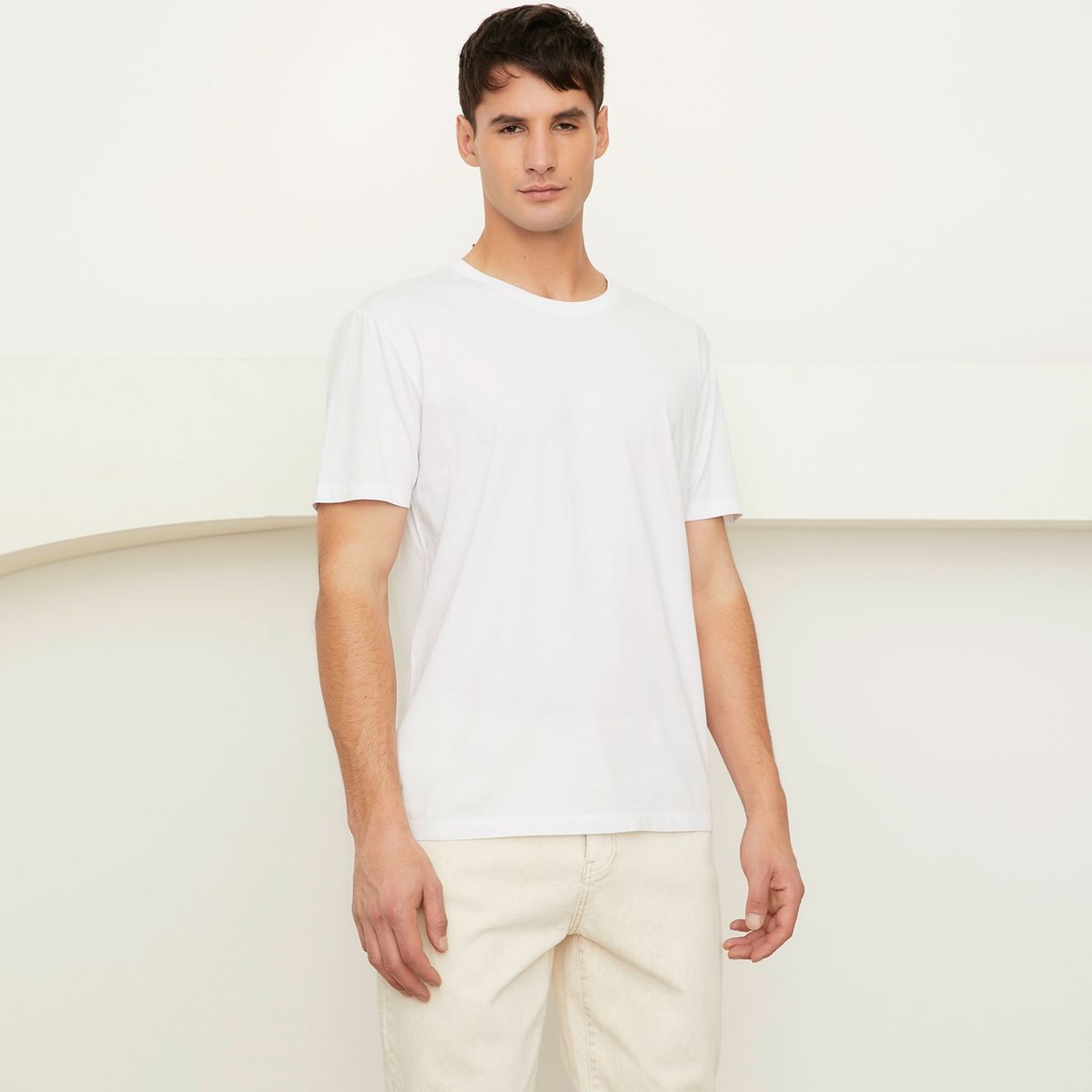 BASEMENT - Polera Manga Corta Algodón Orgánico Hombre Basement