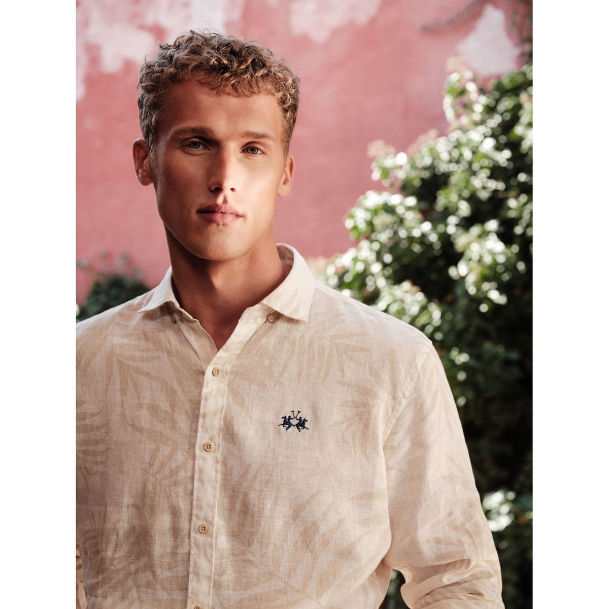 LA MARTINA - Camisa Lino Regular Fit Hombre La Martina