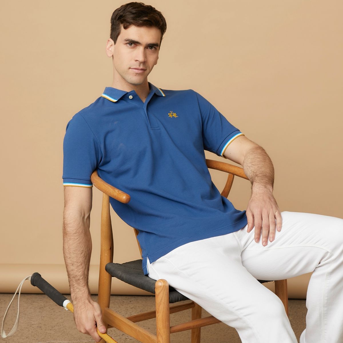 LA MARTINA - Polera Pique Algodón Premium Hombre La Martina