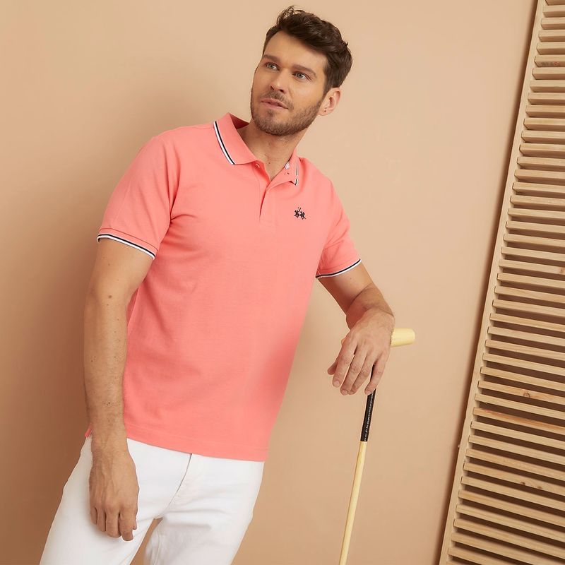 LA MARTINA - Polera Pique Algodón Premium Hombre La Martina