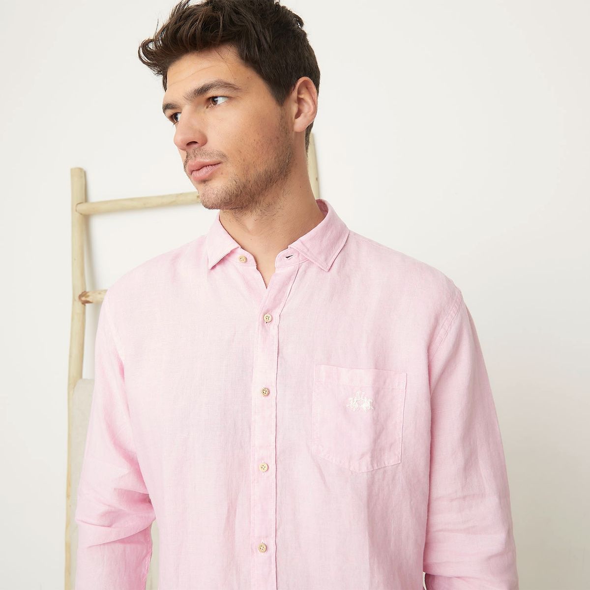 LA MARTINA - Camisa Lino Regular Fit Hombre La Martina