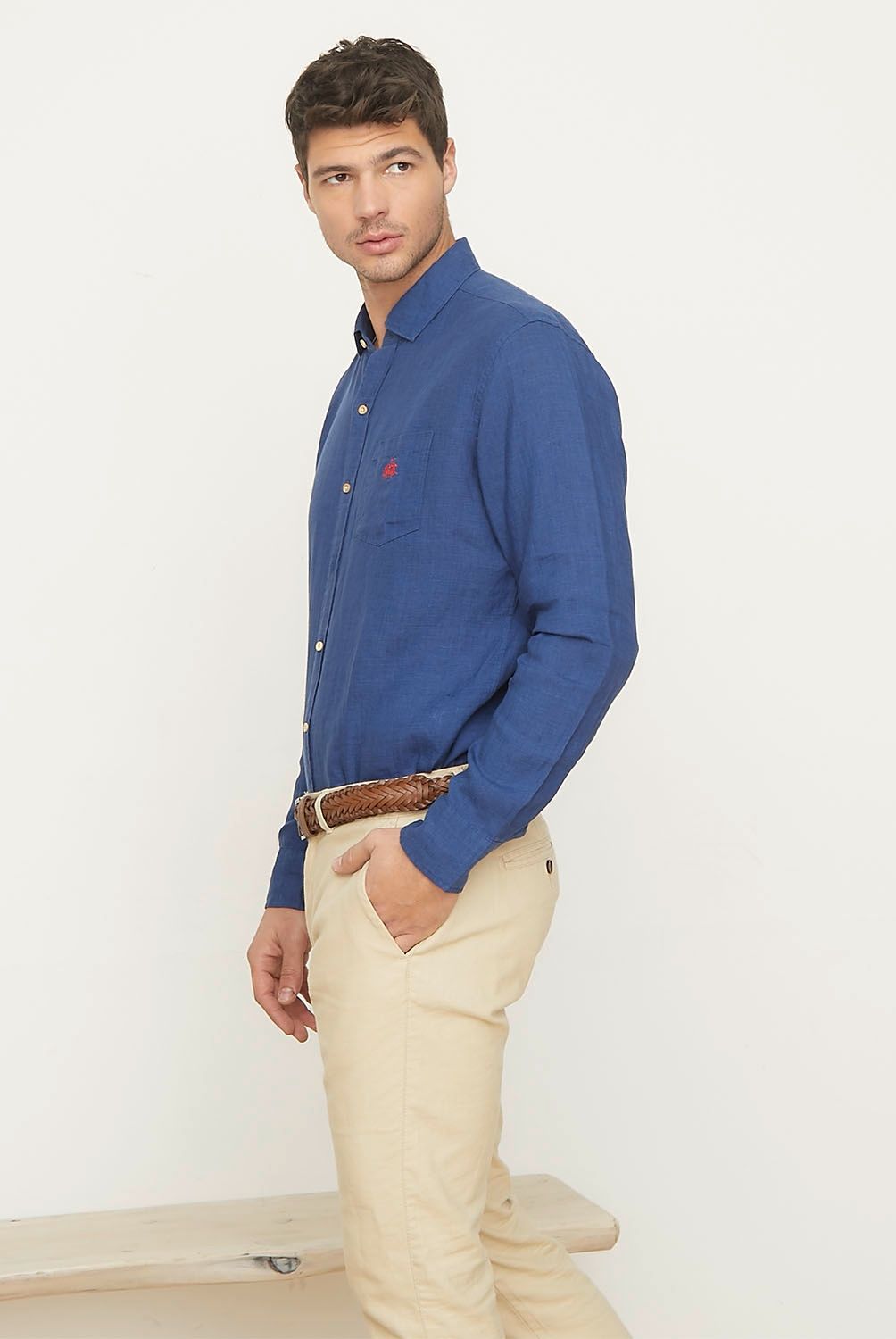 LA MARTINA - Camisa Lino Regular Fit Hombre La Martina
