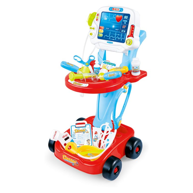 KIDS N PLAY - Carrito Doctor Luces Y Sonido 17 Pcs Kids N Play