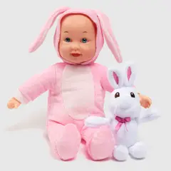 UNEEDA - Muñeca 13 Disfraz Con Peluche Conejo