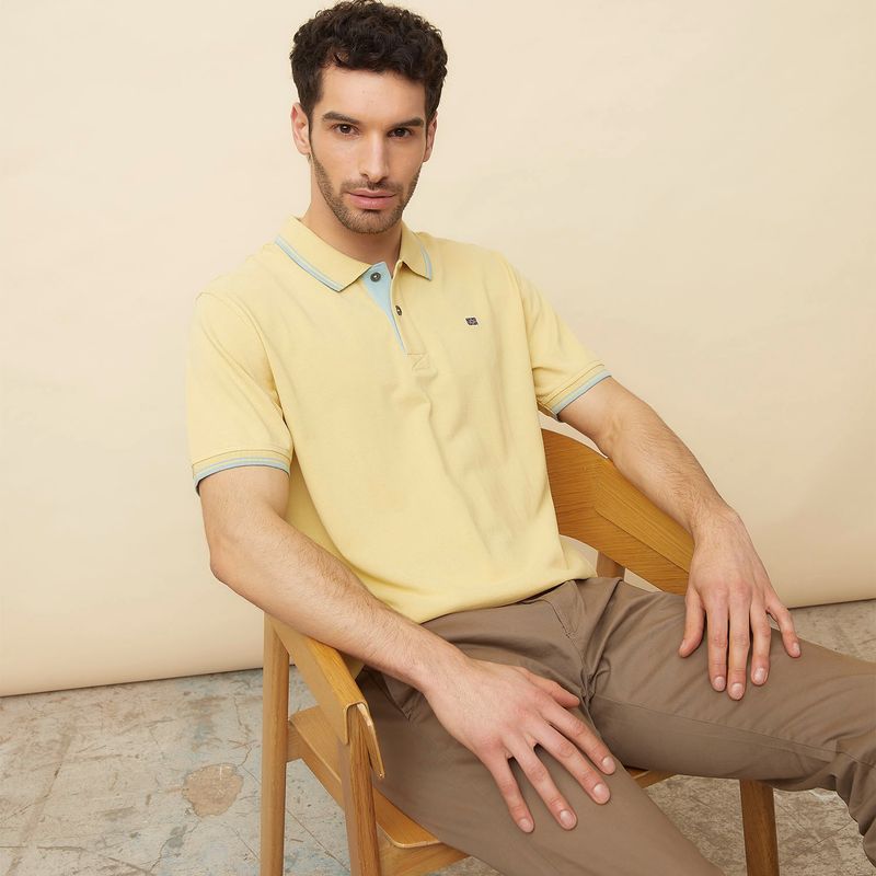 UNIVERSITY CLUB - Polera Cuello Pique Manga Corta Algodón Hombre University Club
