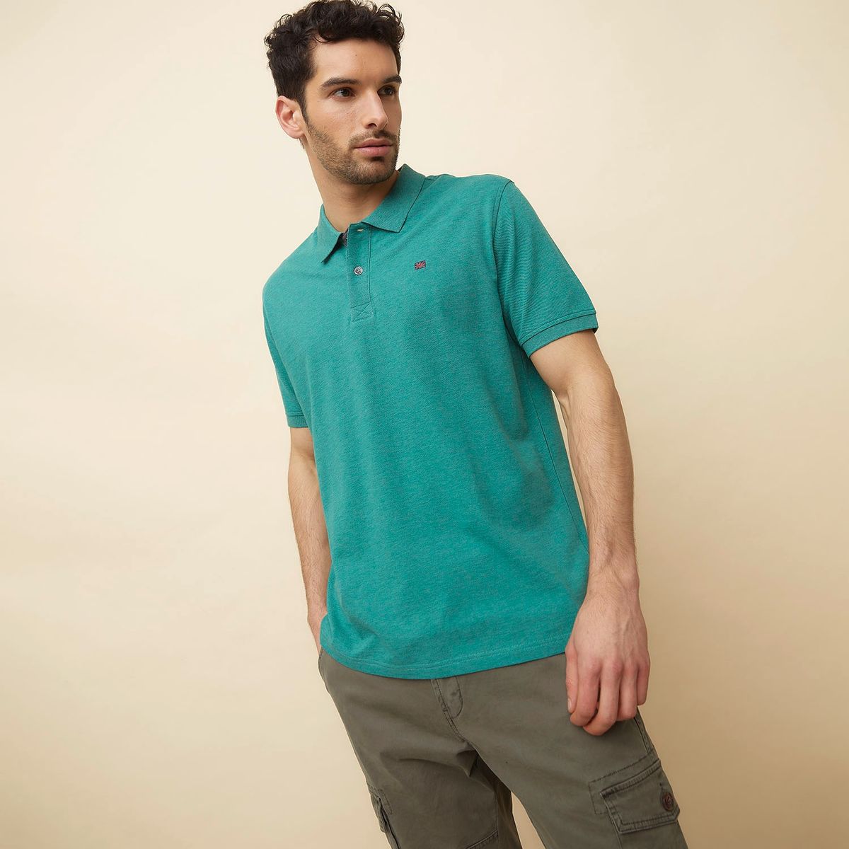 UNIVERSITY CLUB - Polera Cuello Pique Manga Corta Algodón Hombre University Club